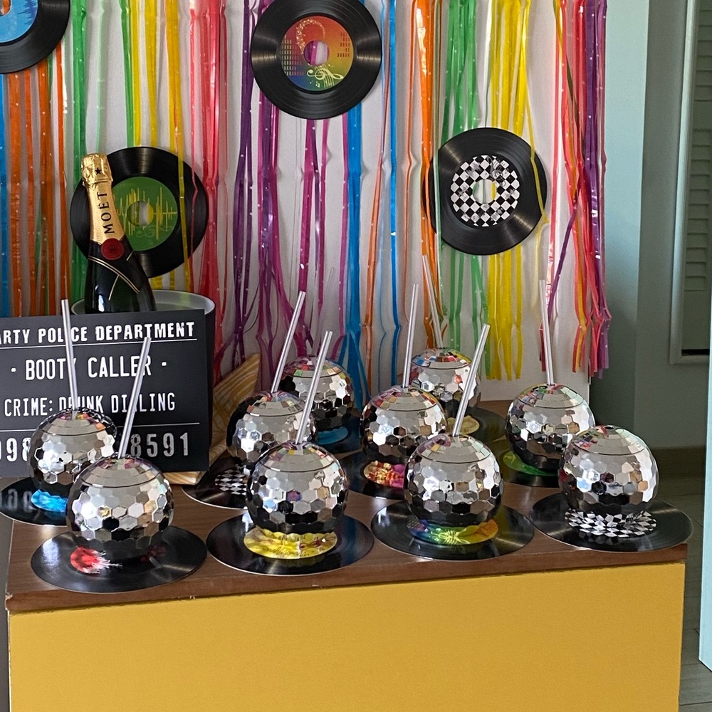 Disco ball tumblers